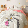 Warm Unicorn Bed Set